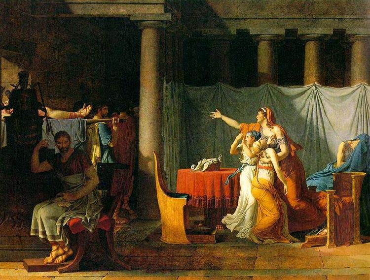 Jacques-Louis David The Lictors Bring to Brutus the Bodies of His Sons France oil painting art